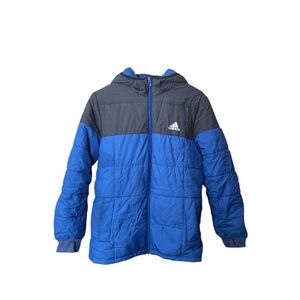 adidas Royal Blue and Gray Colorblock Jacket